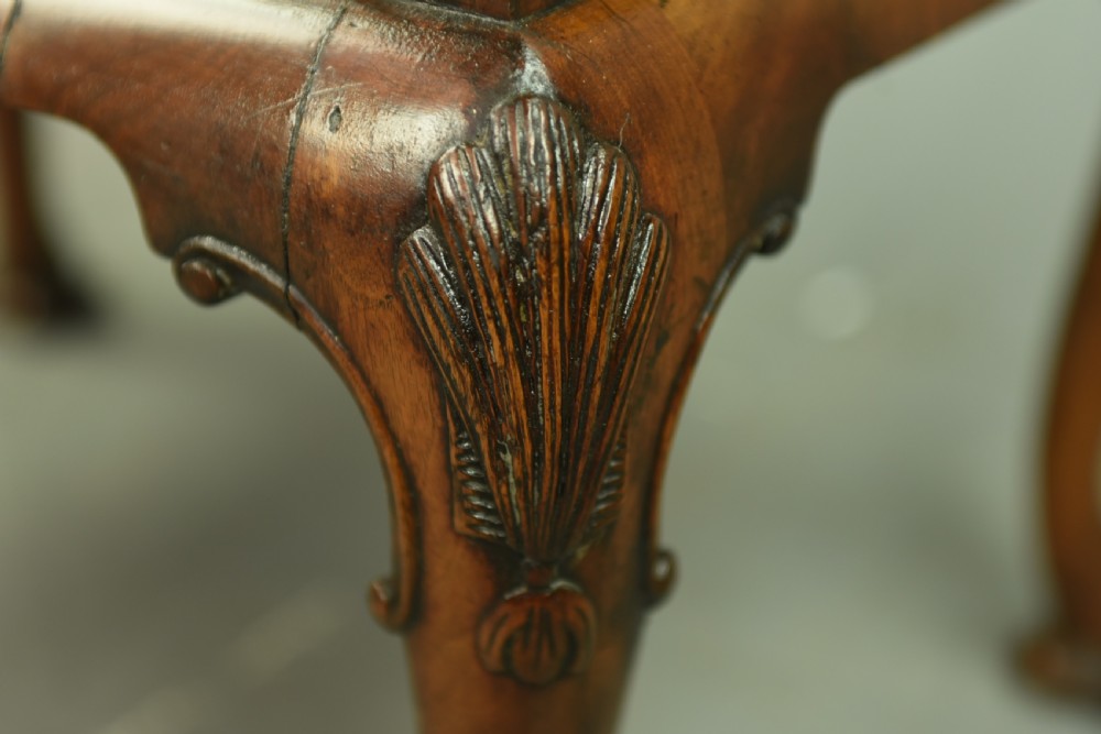 Queen Anne style walnut bureau writing desk  View VII