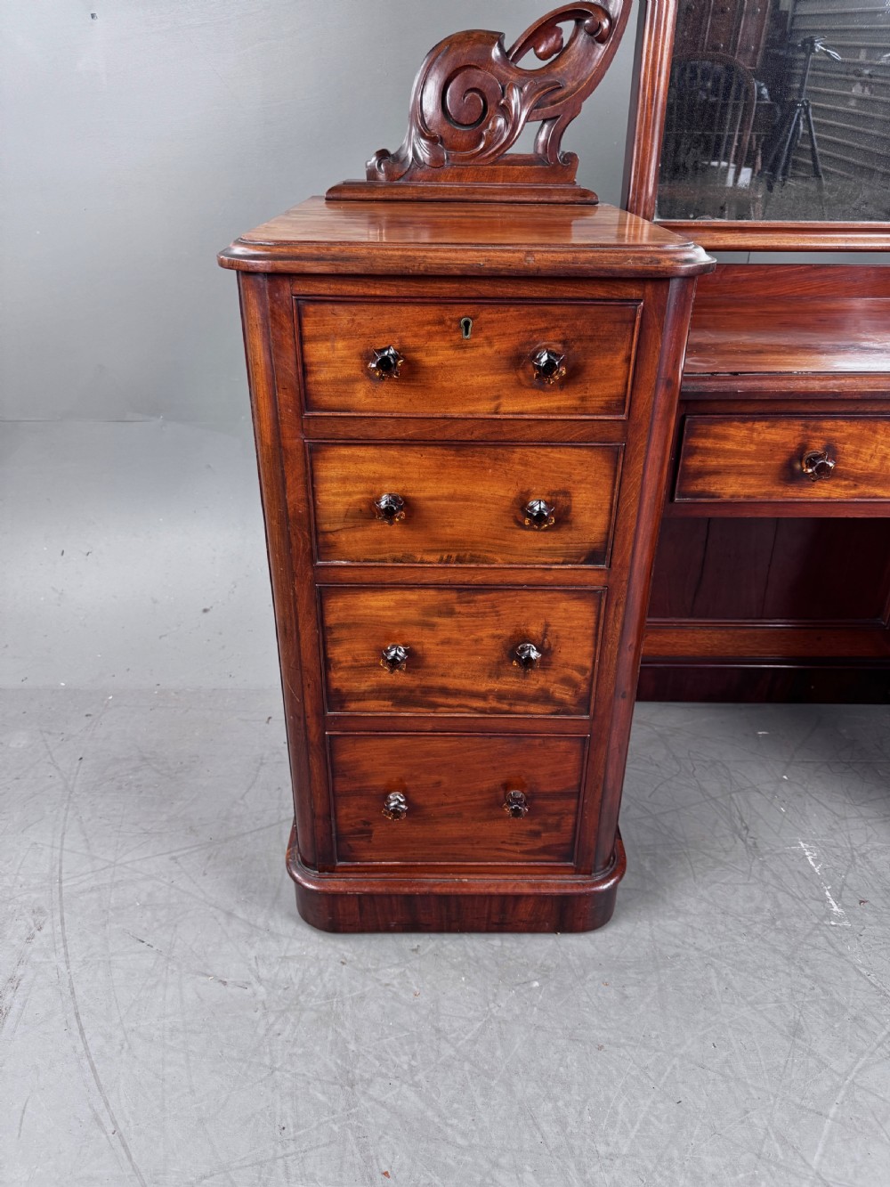 Victorian mahogany dressing table  View III