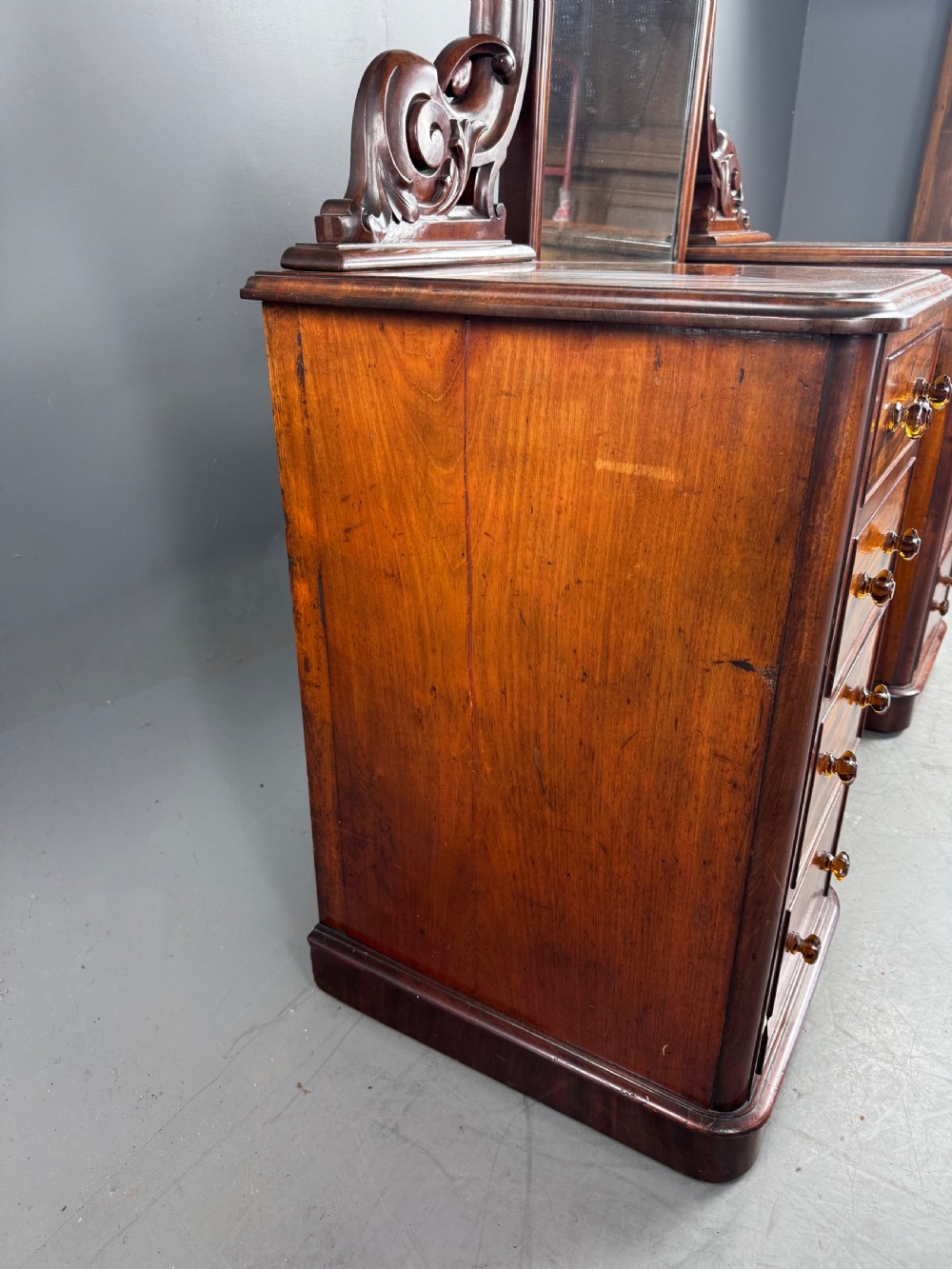 Victorian mahogany dressing table  View V