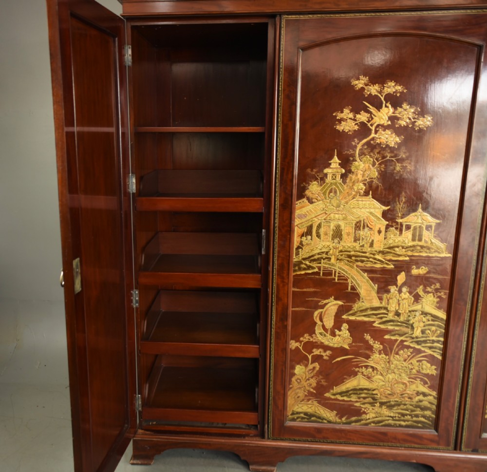 Victorian triple wardrobe chinoiserie  Holland and sons  View III