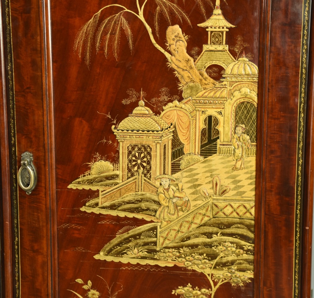 Victorian triple wardrobe chinoiserie  Holland and sons  View IV