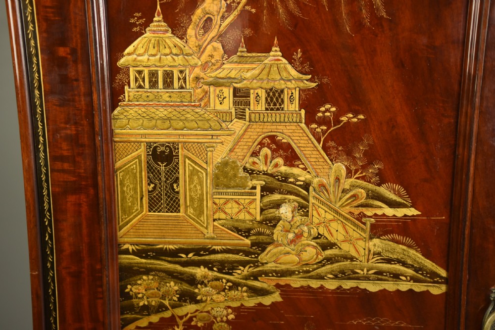 Victorian triple wardrobe chinoiserie  Holland and sons  View XI