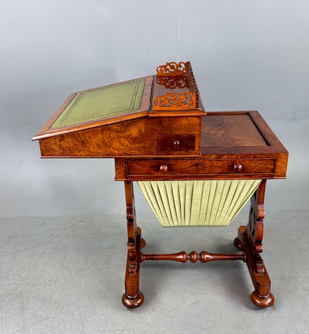 Victorian walnut Davenport work desk  View VIII