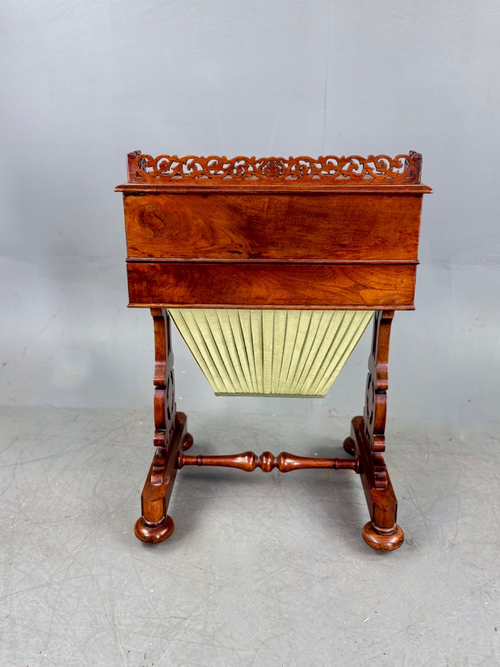 Victorian walnut Davenport work desk  View XIII
