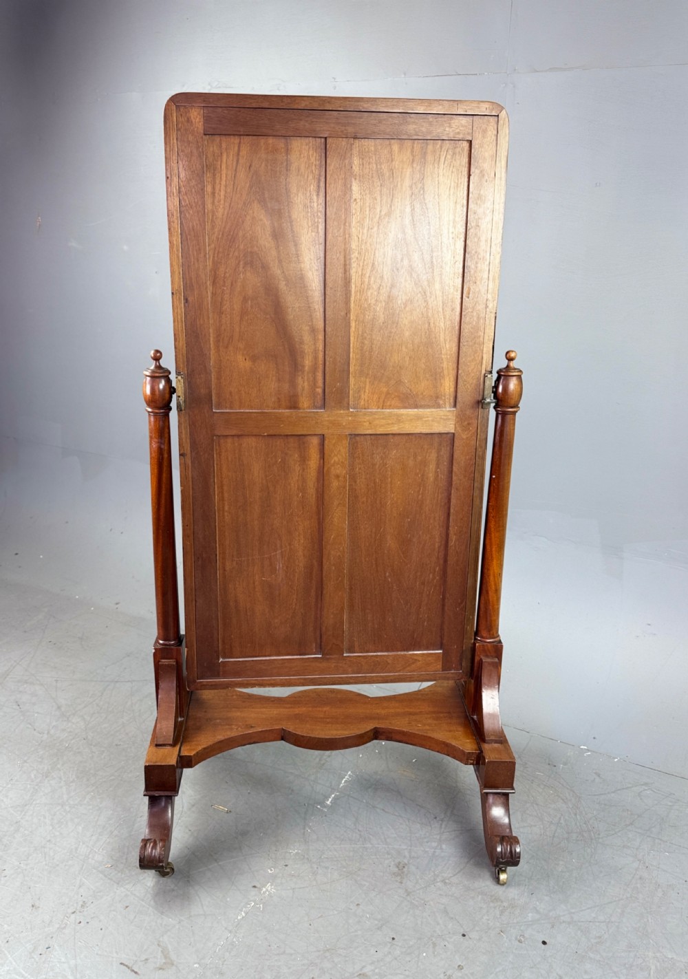 Victorian mahogany Cheval mirror  View IV
