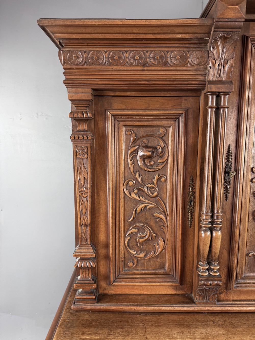 French carved walnut Buffet sideboard  View V