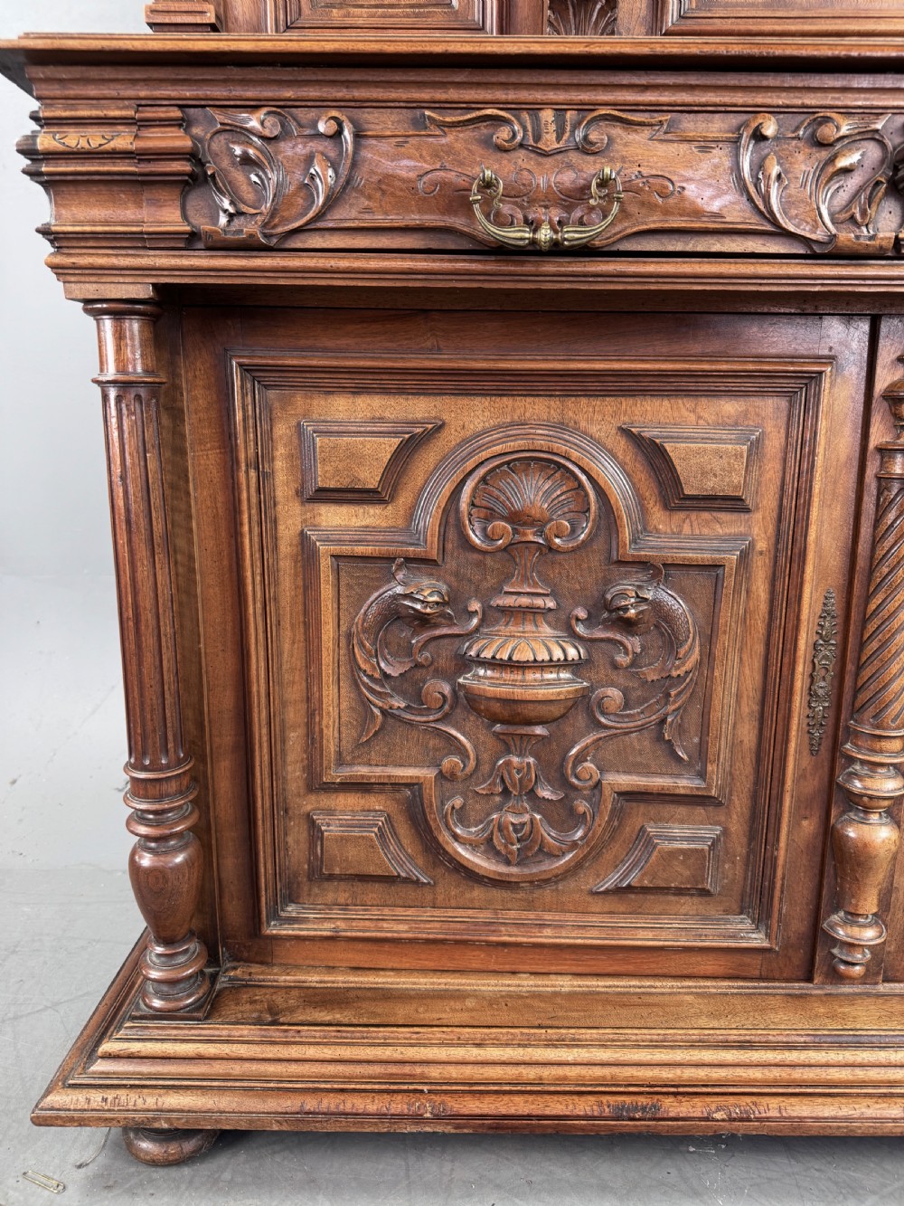 French carved walnut Buffet sideboard  View VI