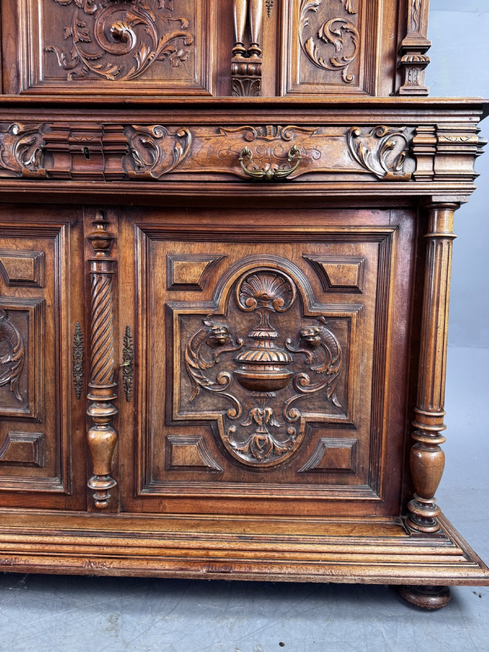 French carved walnut Buffet sideboard  View VII