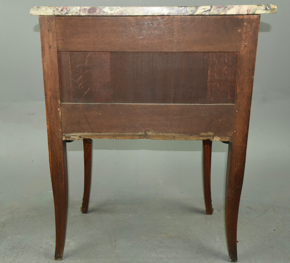 19th Century French Kingwood and inlaid Bombe Commode chest of drawers View X