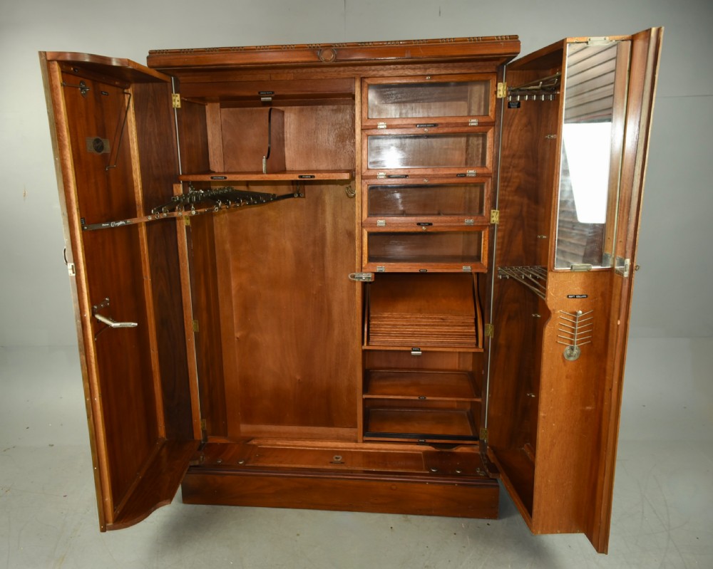Art Deco walnut deep door compactum wardrobe  View II