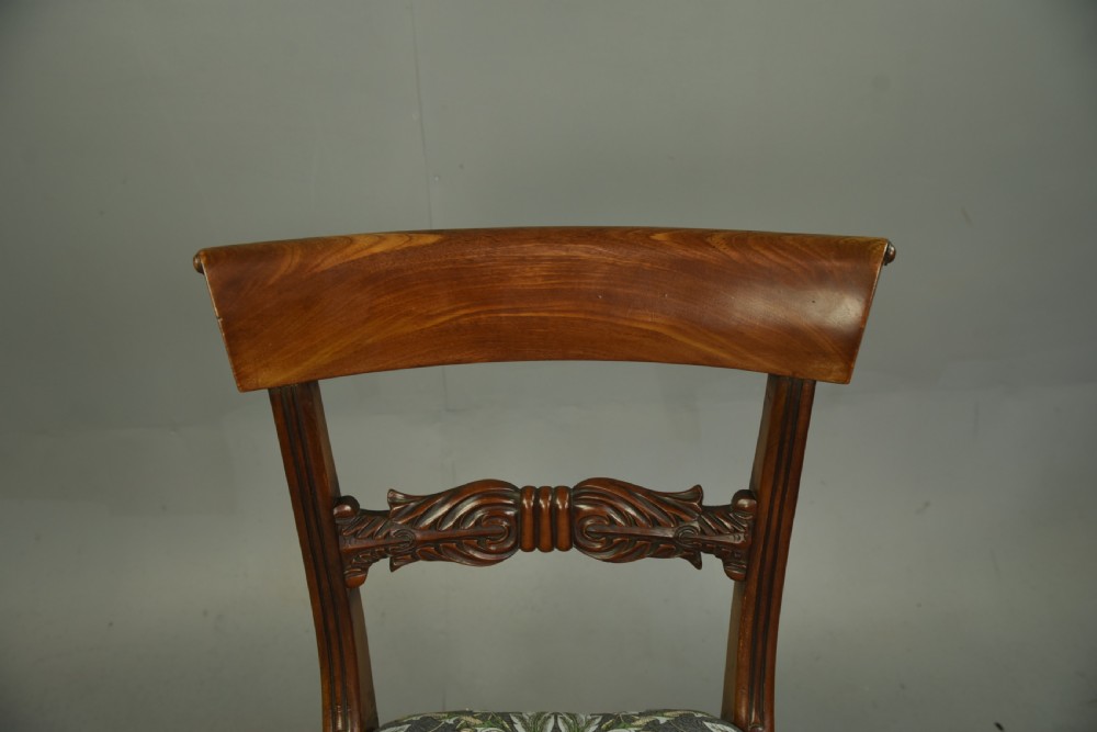 Set of six Regency mahogany dining chairs  View III