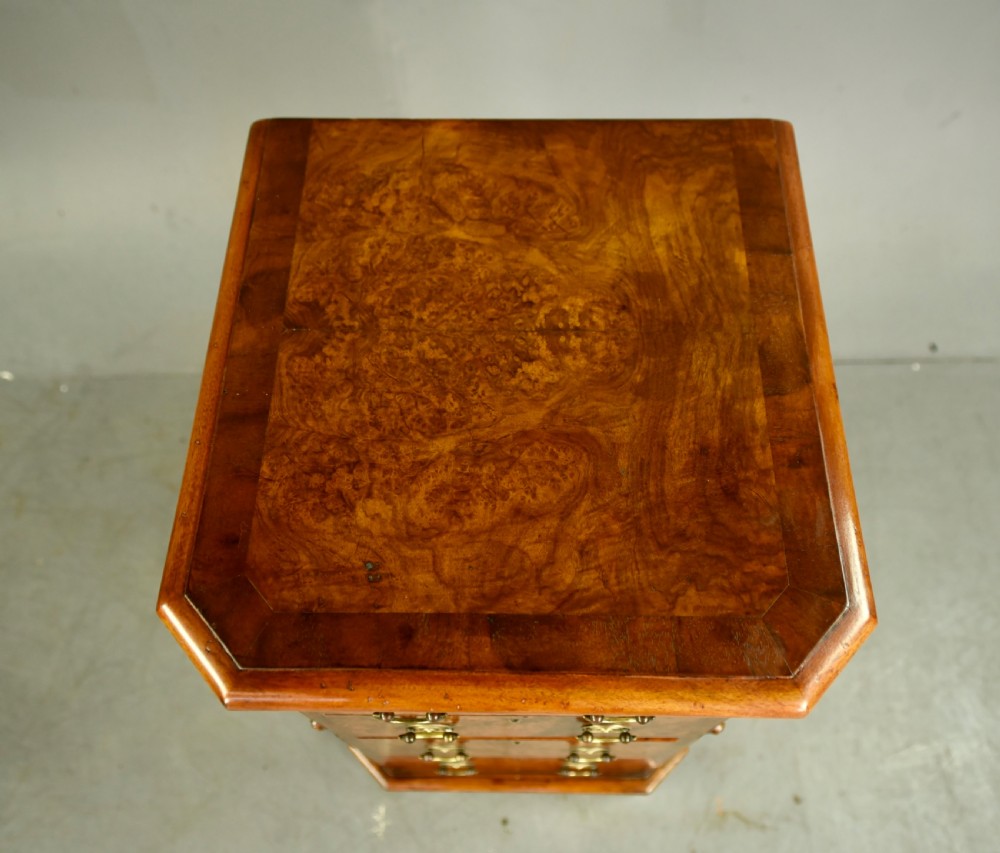 Pair of Victorian walnut bedside chests of drawers  View VIII