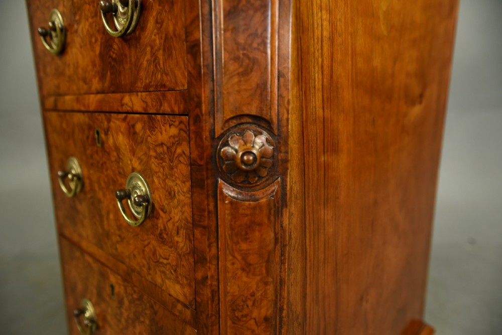 Pair of Victorian walnut bedside chests of drawers  View XI