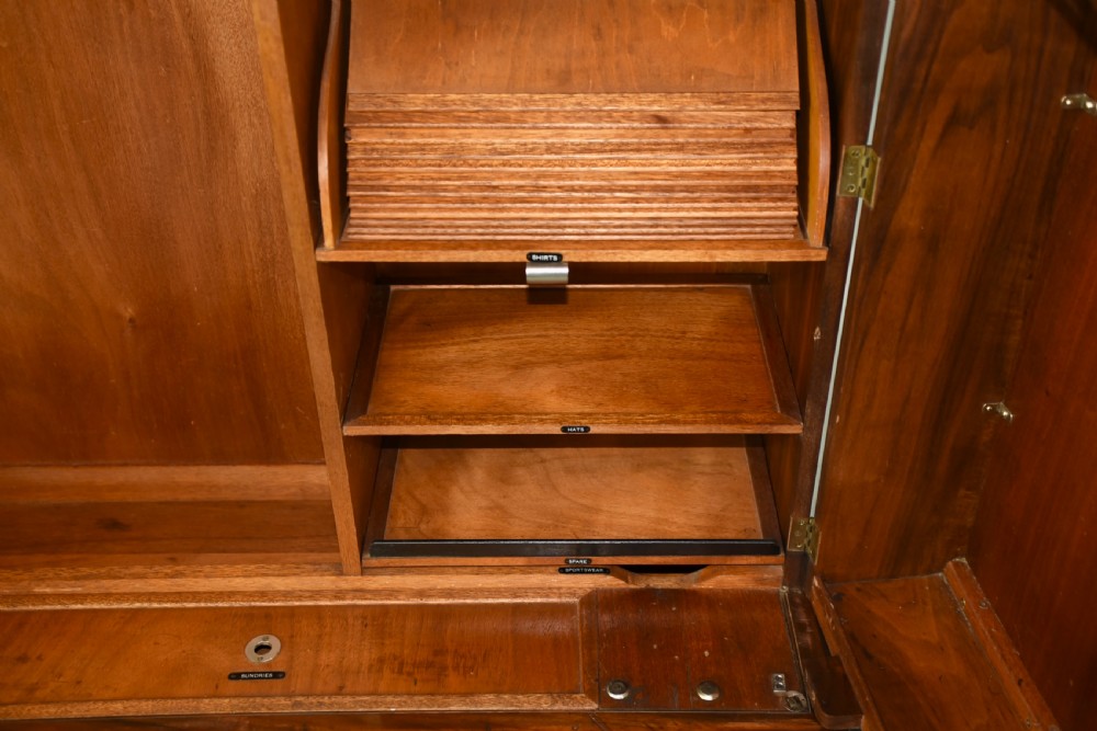 Art Deco walnut deep door compactom wardrobe  View IV