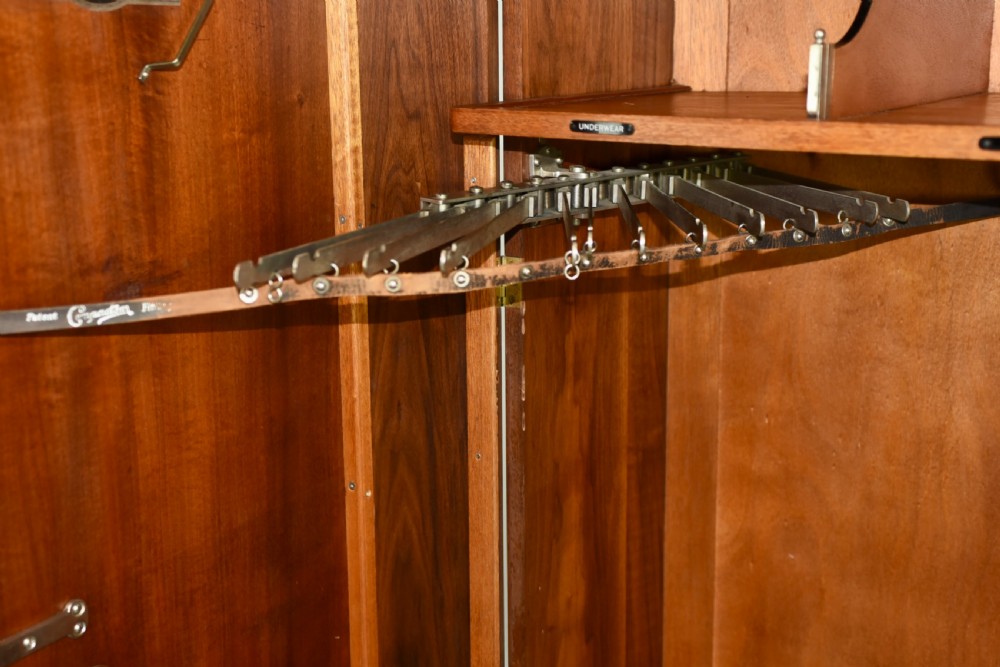 Art Deco walnut deep door compactom wardrobe  View V