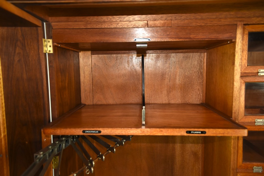 Art Deco walnut deep door compactom wardrobe  View VII