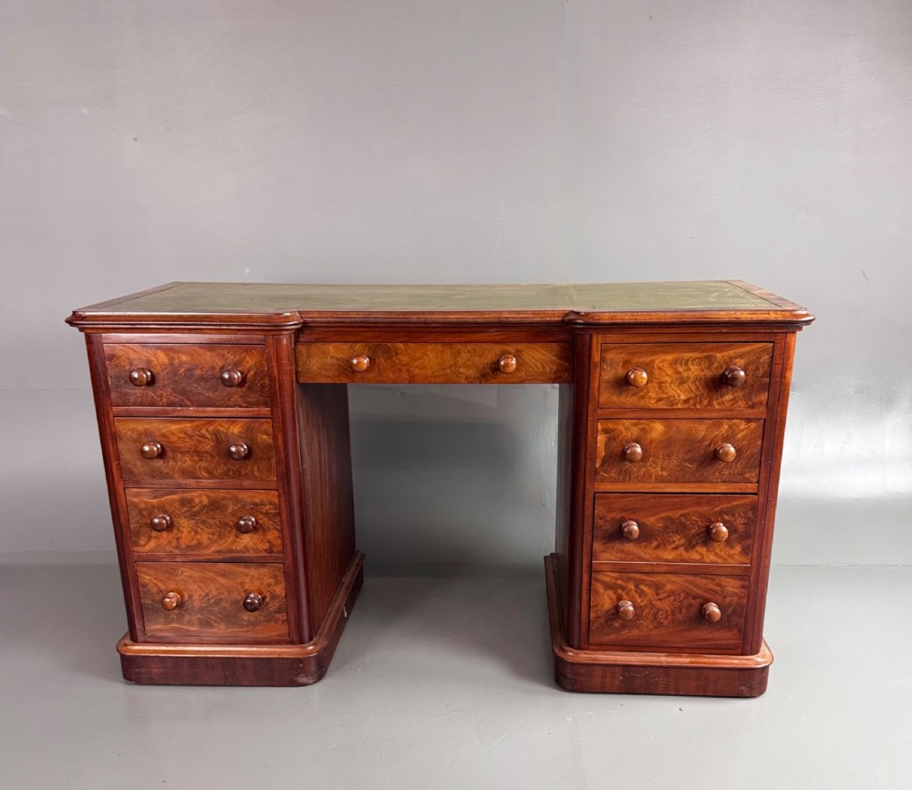 Victorian pedestal desk  View II