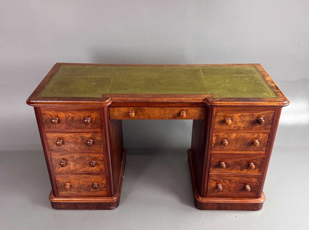 Victorian pedestal desk  View III