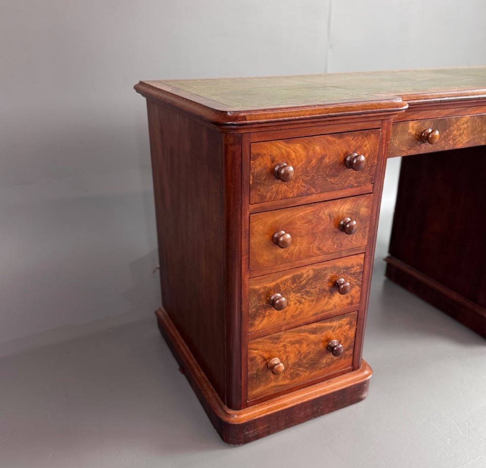 Victorian pedestal desk  View V