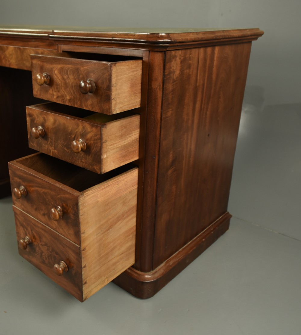 Victorian pedestal desk  View VI