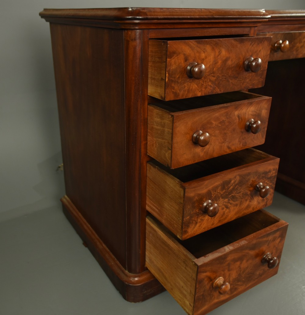Victorian pedestal desk  View VII
