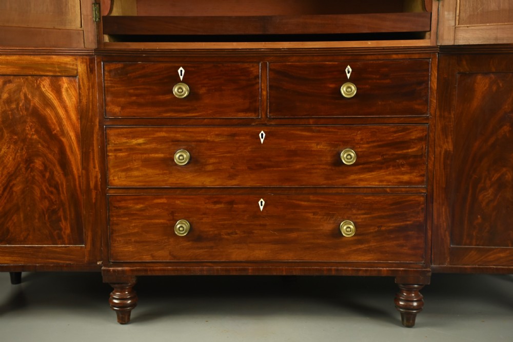 Georgian breakfront four door compactum wardrobe  View VI