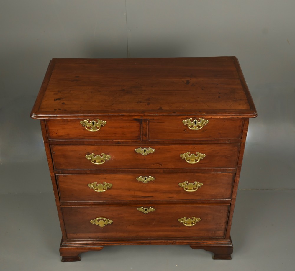 Georgian Fruitwood chest of drawers  View II