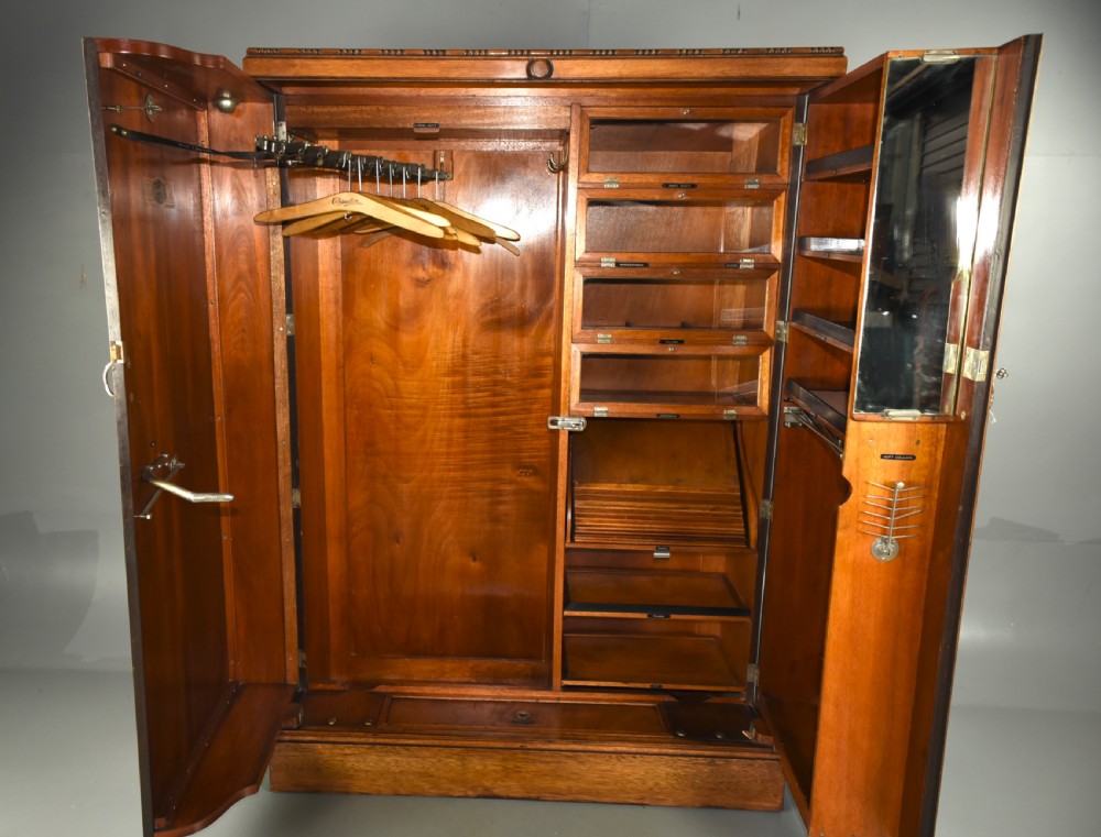 Art Deco walnut deep door compactom wardrobe  View II