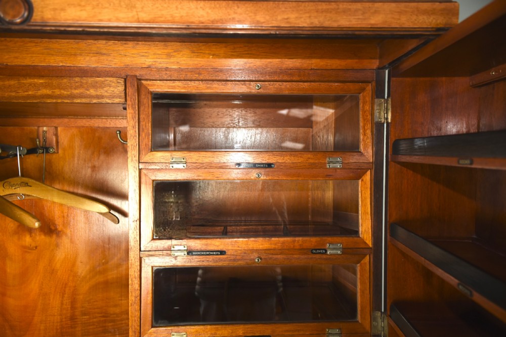 Art Deco walnut deep door compactom wardrobe  View III