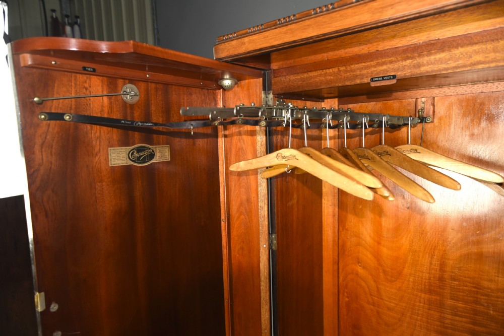 Art Deco walnut deep door compactom wardrobe  View V