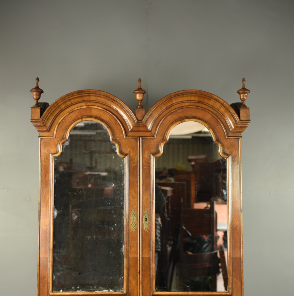 Queen Anne walnut bureau bookcase  View IV