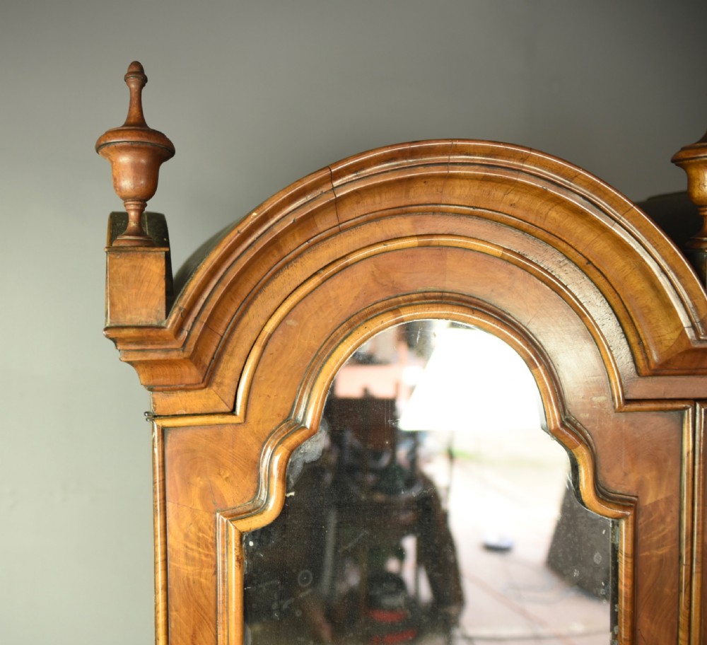 Queen Anne walnut bureau bookcase  View IX