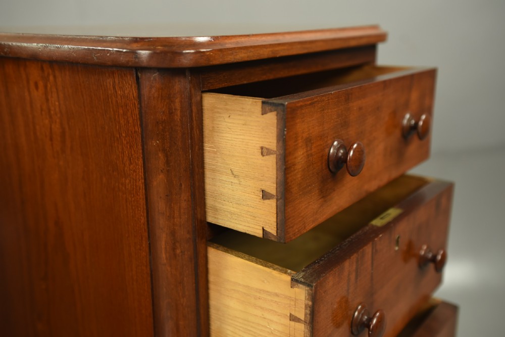 Pair of Victorian mahogany bedside chests of drawers  View IX
