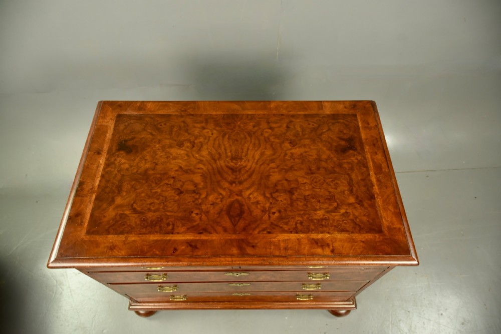 Pair of Georgian walnut chests of drawers  View IX