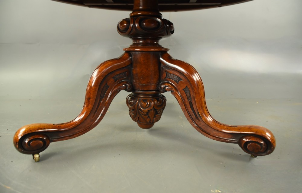 Victorian walnut dining table  View V