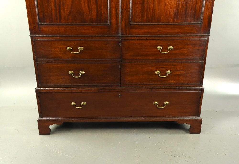 Georgian mahogany wardrobe flat packs  View II