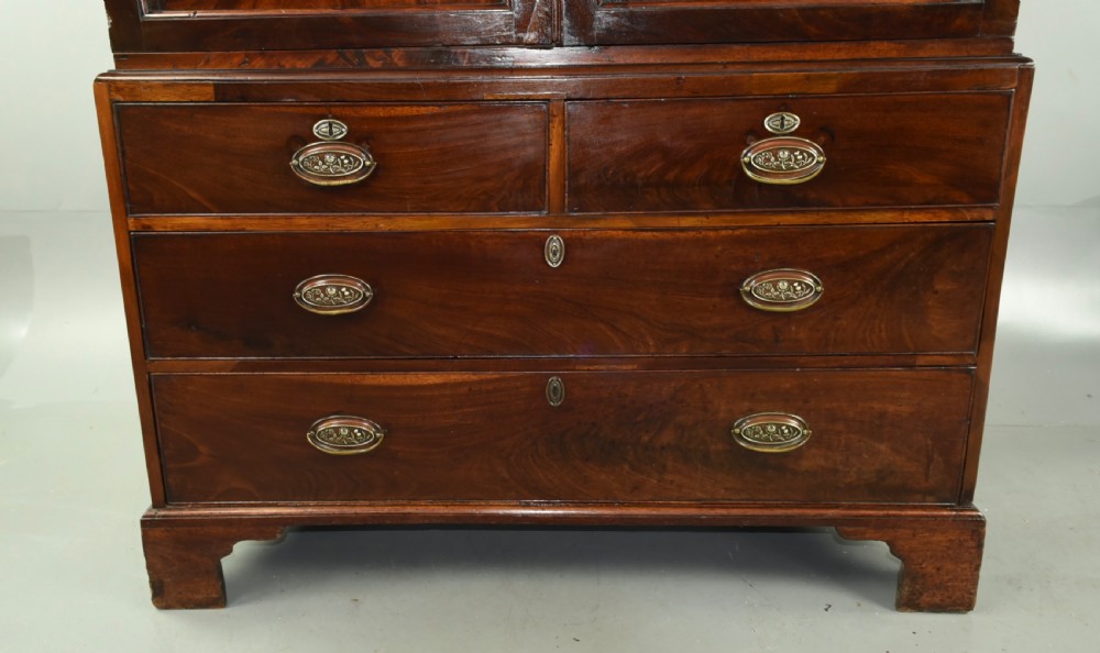 Georgian mahogany gentlemans wardrobe  View V