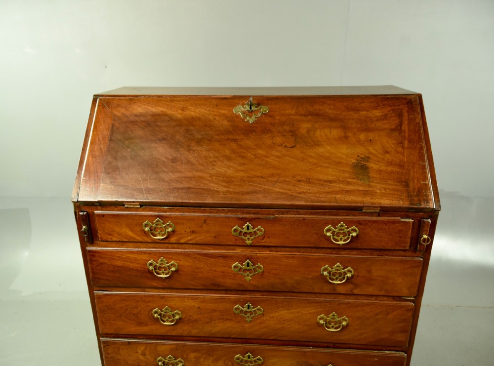 Georgian mahogany bureau  View II