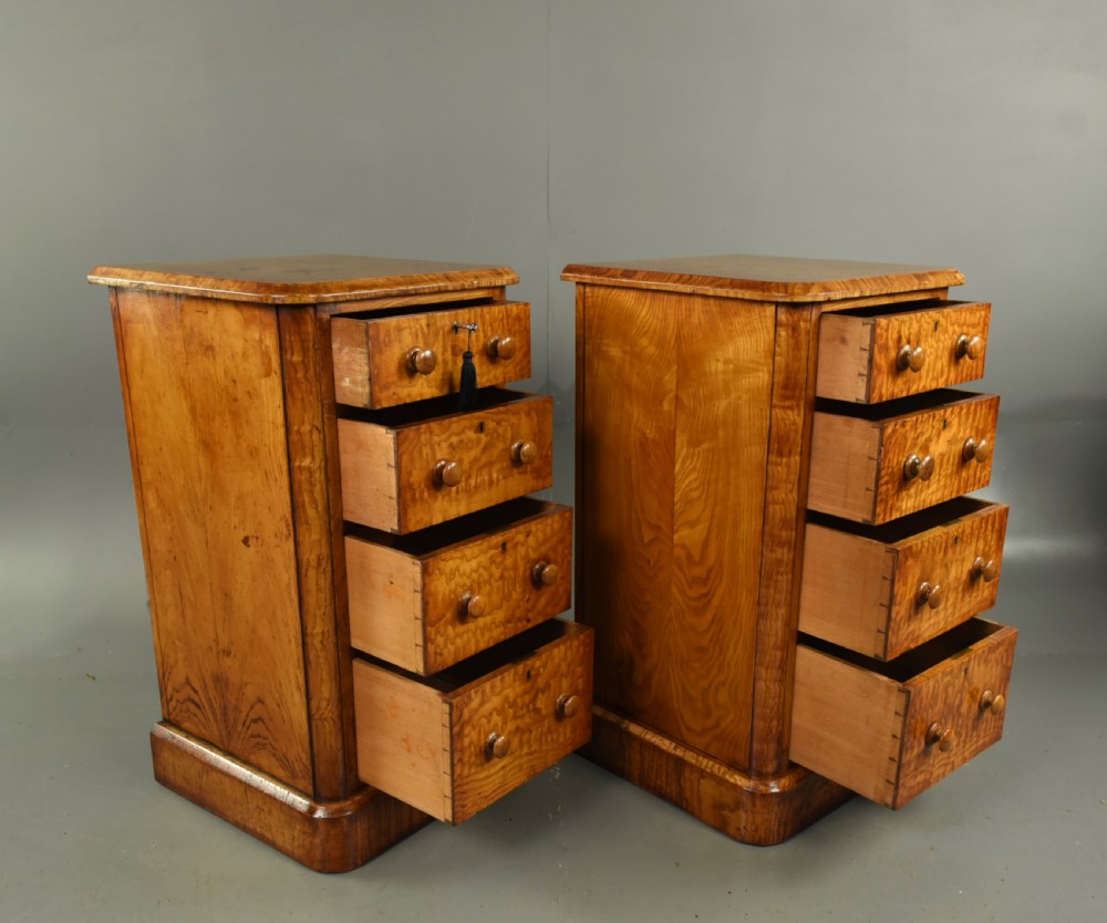 Pair of victorian bedside chests of drawers  View V