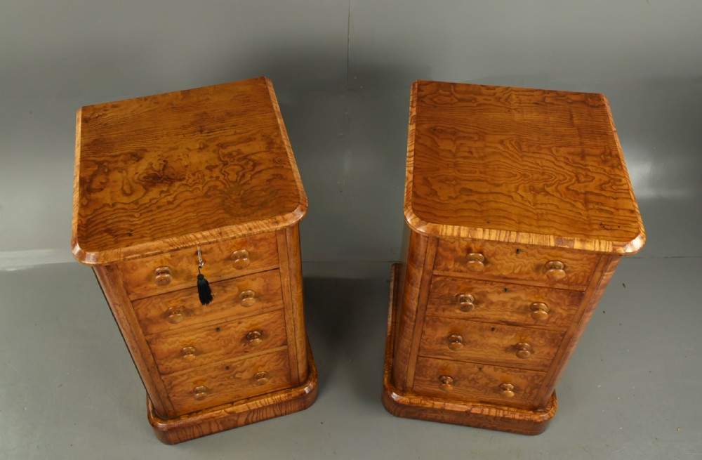 Pair of victorian bedside chests of drawers  View VII