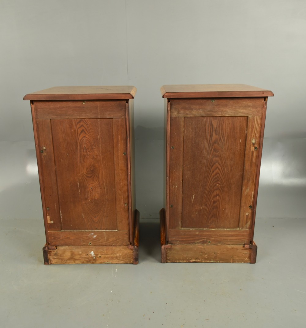 Pair of victorian bedside chests of drawers  View VIII