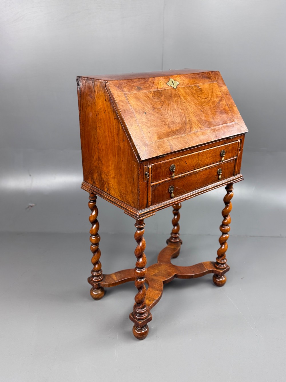 Queen Anne walnut bureau  View II