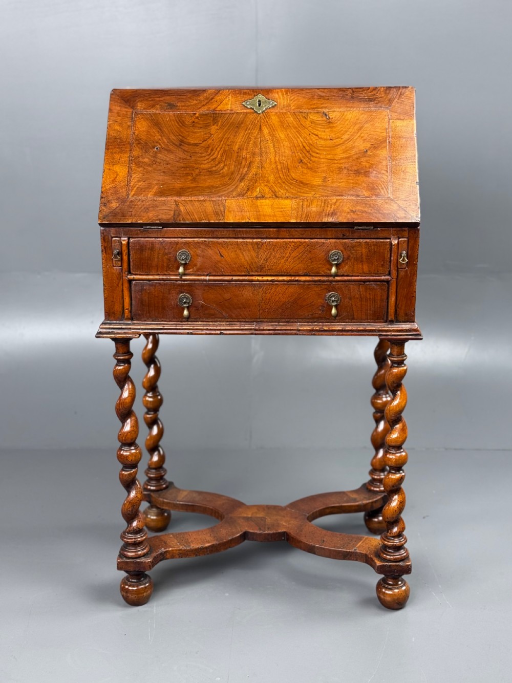Queen Anne walnut bureau  View III