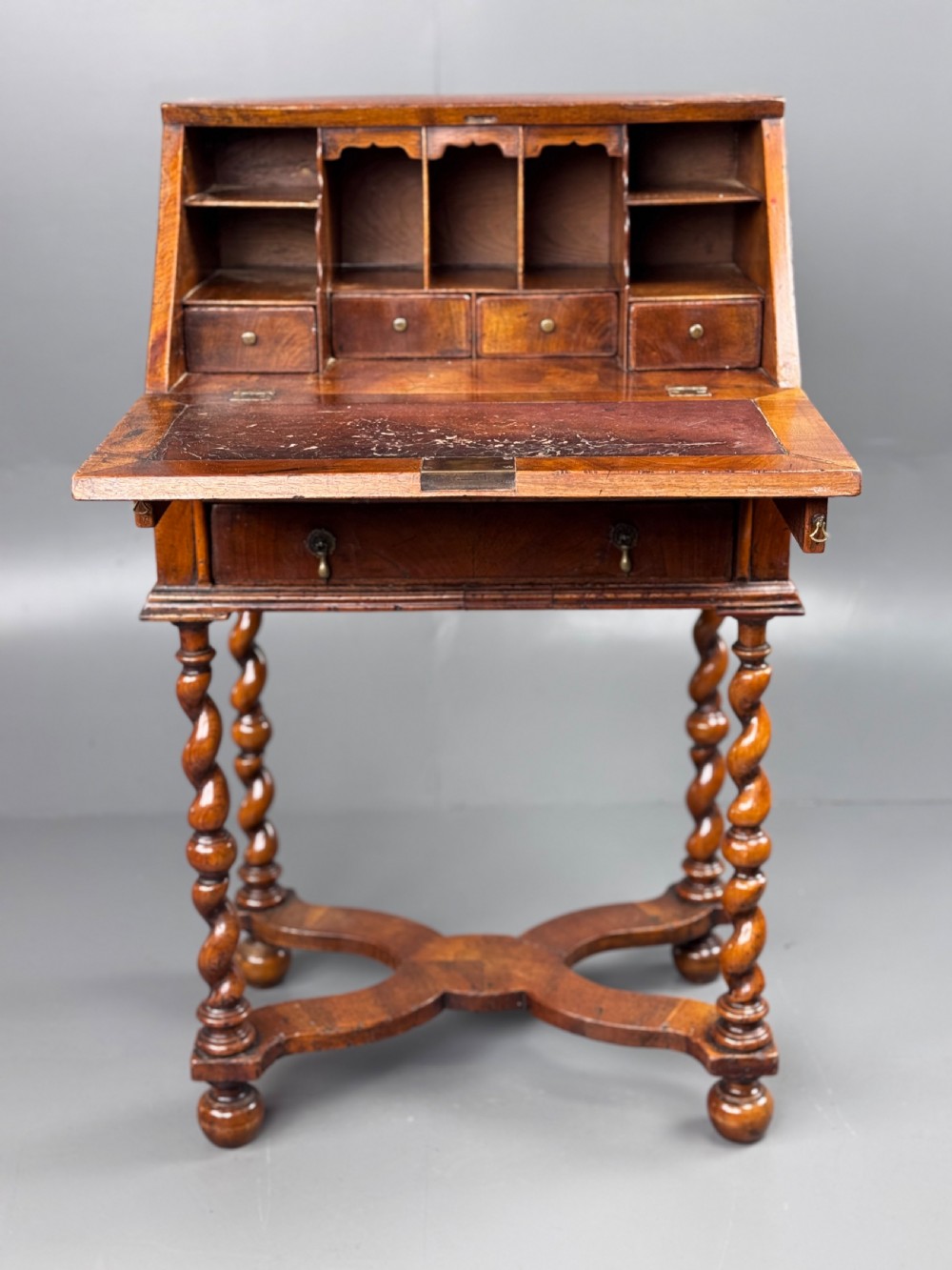 Queen Anne walnut bureau  View V