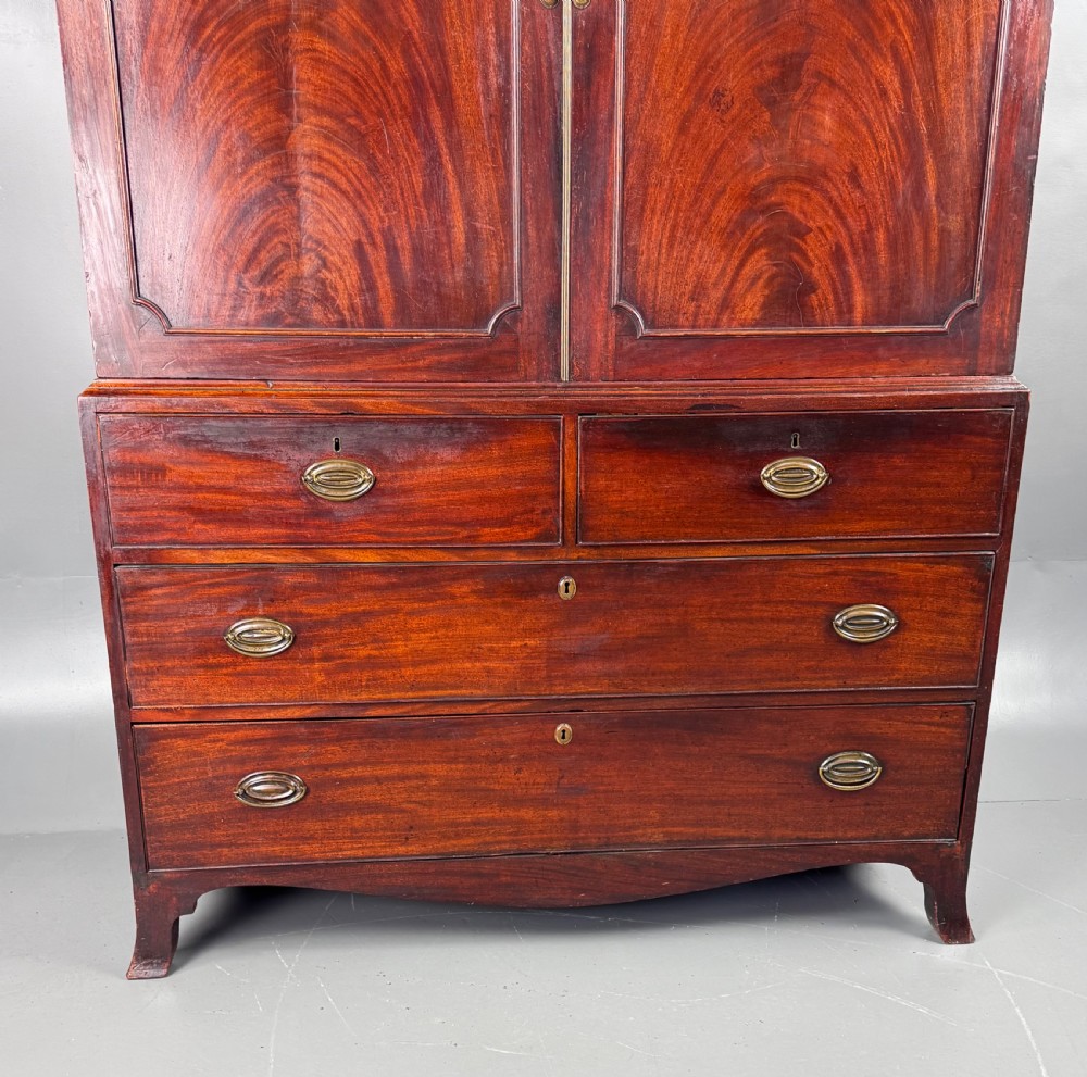 Georgian mahogany Gentlemans wardrobe  View IV