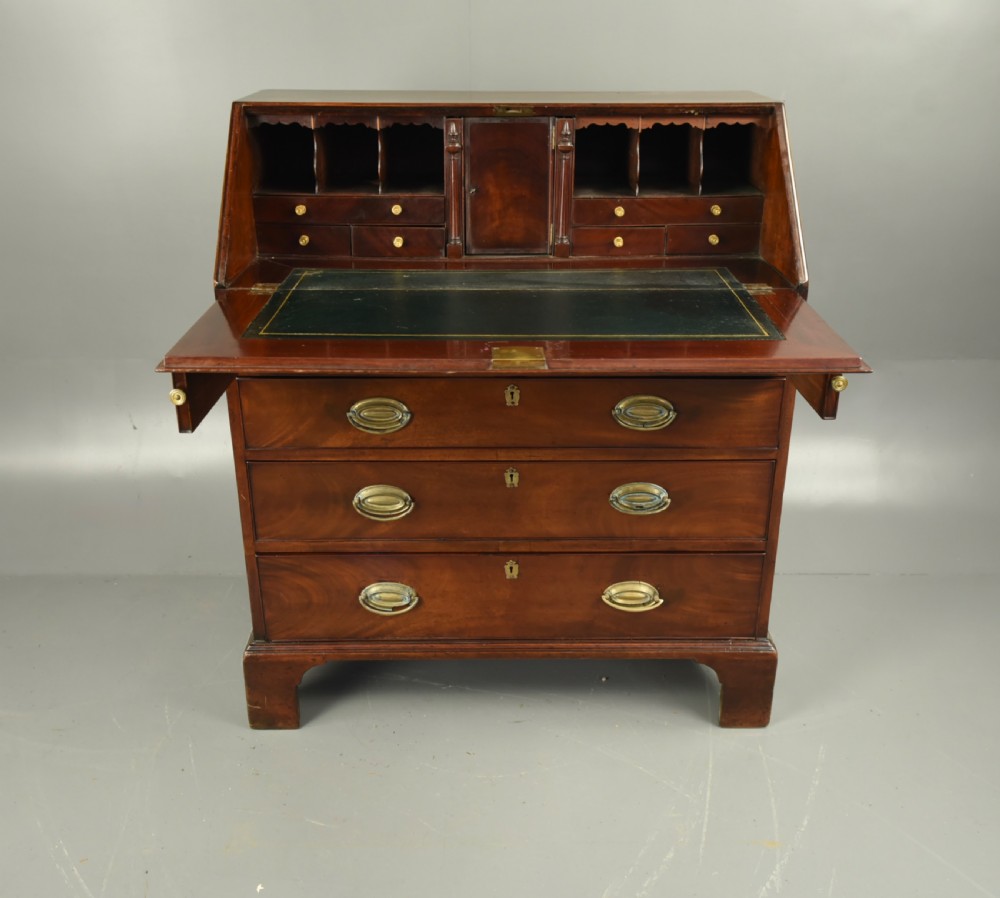Georgian mahogany bureau desk  View IV