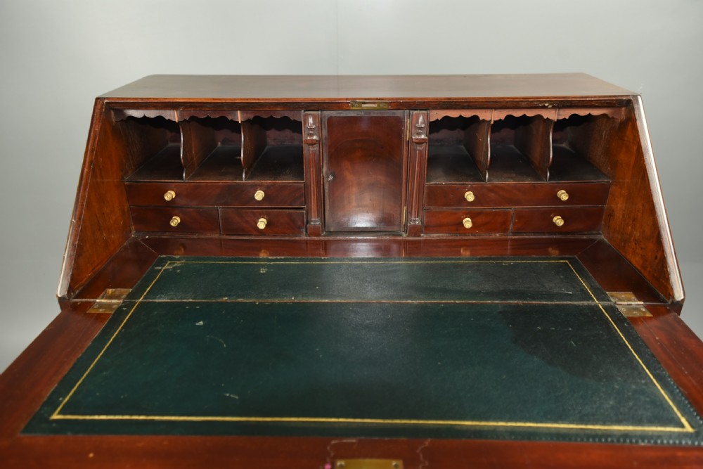 Georgian mahogany bureau desk  View V