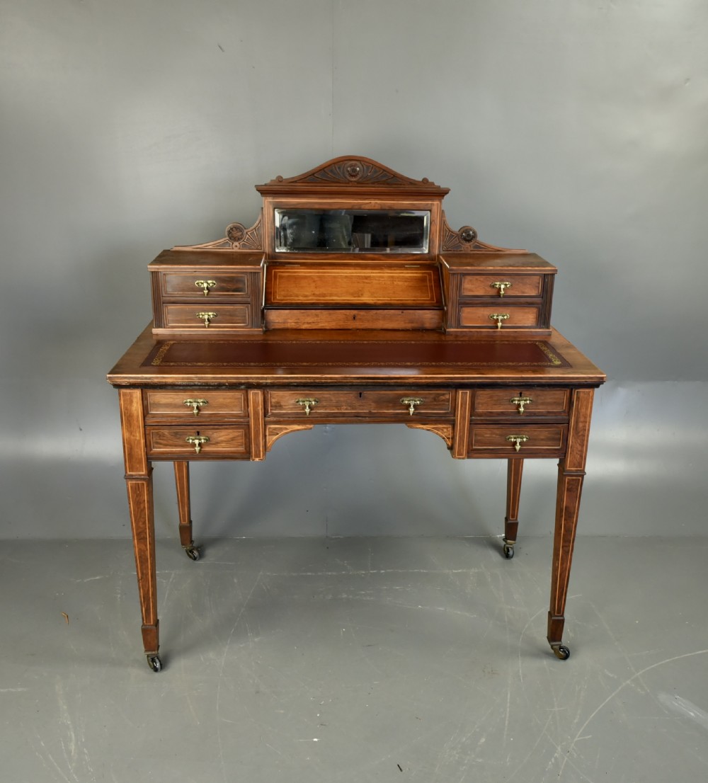 19th century Rosewood writing table desk Edwards & Roberts 