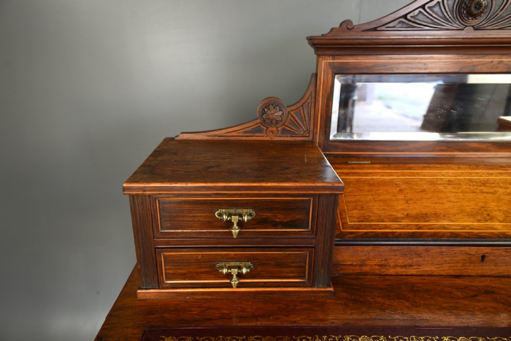 19th century Rosewood writing table desk Edwards & Roberts  View II
