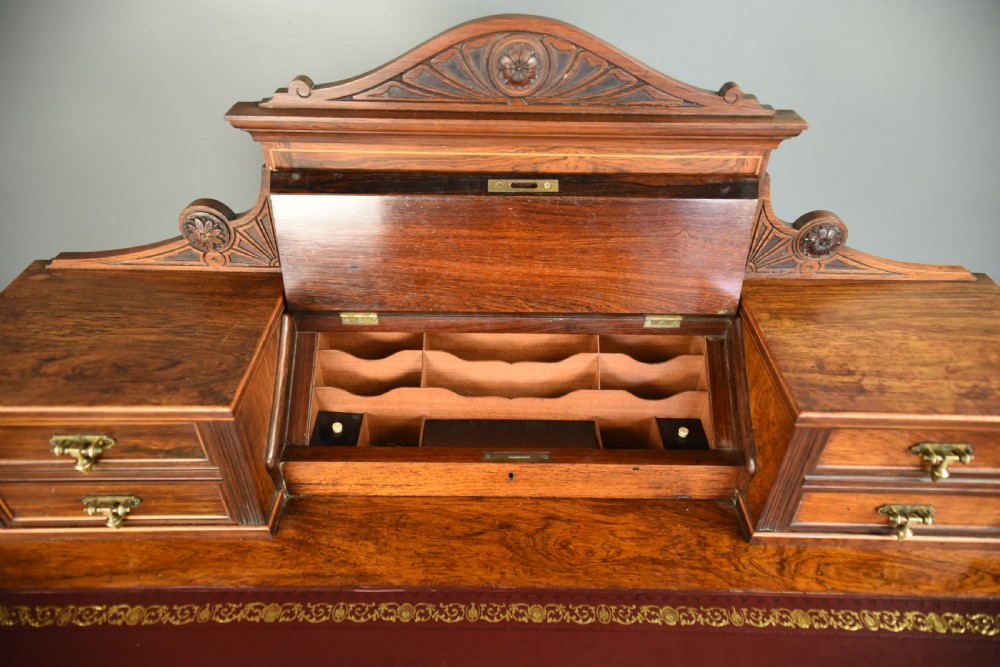 19th century Rosewood writing table desk Edwards & Roberts  View III